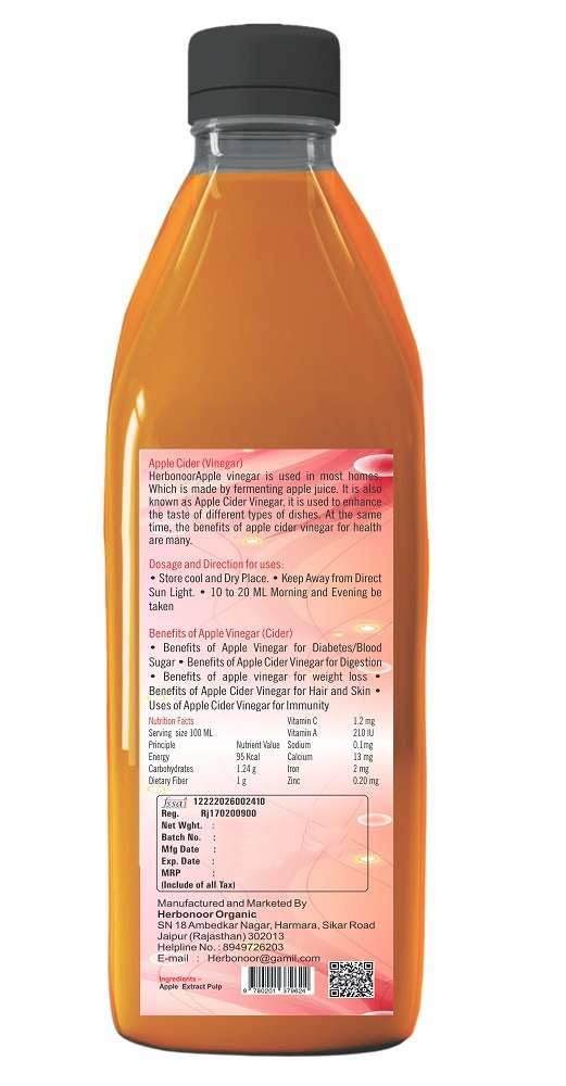 Apple Cider Vinegar Filtered with Mother 500 ML